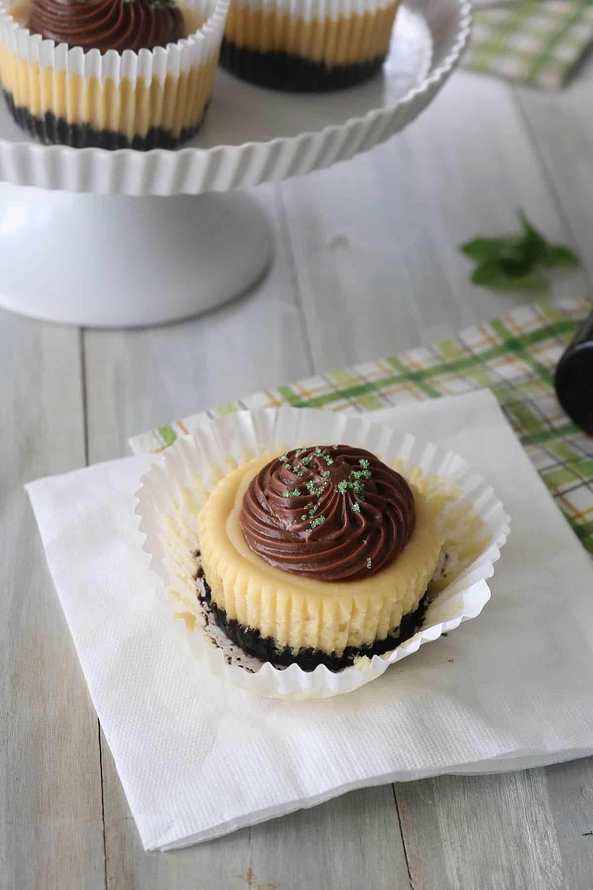 Mini Baileys Cheesecakes - The Galley Gourmet